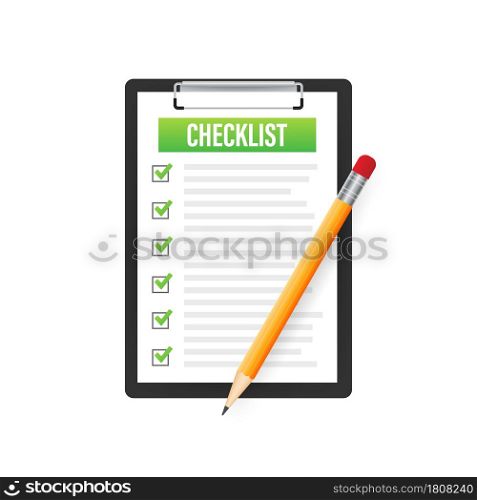 Clipboard with checklist icon. Clipboard with checklist icon for web. Vector illustration. Clipboard with checklist icon. Clipboard with checklist icon for web. Vector illustration.