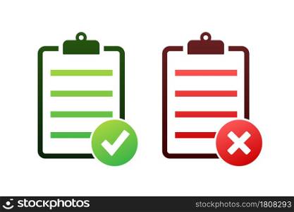Clipboard with checklist icon. Clipboard with checklist icon for web. Vector illustration. Clipboard with checklist icon. Clipboard with checklist icon for web. Vector illustration.