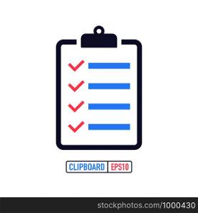 Clipboard with checklist icon. Clipboard with checklist icon for web. Vector stock illustration.. Clipboard with checklist icon. Clipboard with checklist icon for web. Vector illustration.