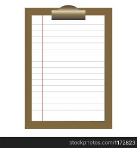 Clipboard with checklist paper icon. Clipboard with a blank page vector. Clipboard with checklist paper icon. Clipboard with a blank page