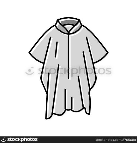 cloak outerwear male color icon vector. cloak outerwear male sign. isolated symbol illustration. cloak outerwear male color icon vector illustration