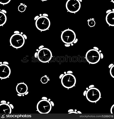 clock alarm icon vector illustration seamless pattern backgroumd