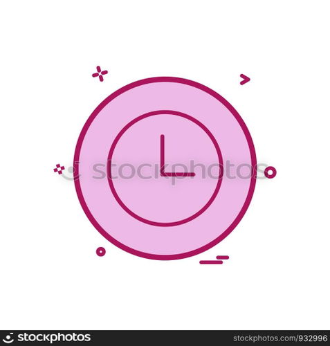 clock basic icon vector design