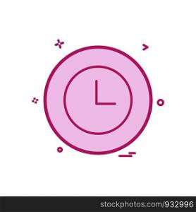 clock basic icon vector design