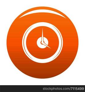 Clock deadline icon. Simple illustration of clock deadline vector icon for any design orange. Clock deadline icon vector orange