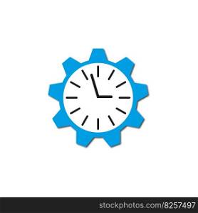 clock gear blue. Technology background. Finance management. Vector illustration. EPS 10.. clock gear blue. Technology background. Finance management. Vector illustration.