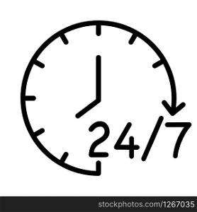 clock hours concept icon working hours vector illustrator