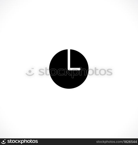 Clock icon. Clock Time symbol flat style. design web site icon, logo, app, UI. Illustration - Vector. EPS10.