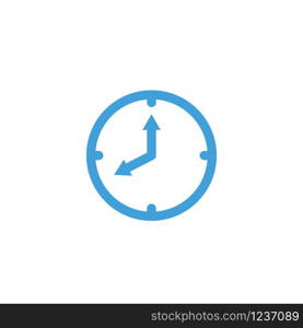 Clock icon design template. Vector illustration