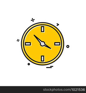 Clock icon design vector