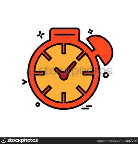 Clock icon design vector