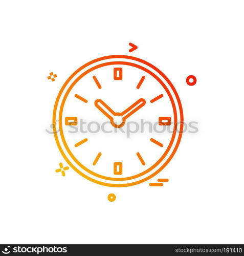 Clock icon design vector