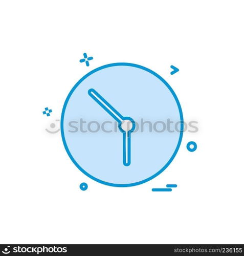 Clock icon design vector
