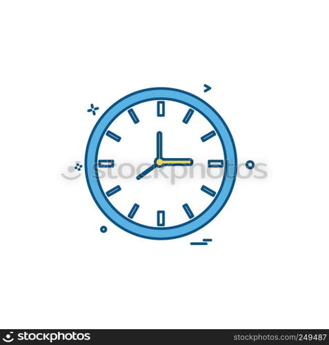 Clock icon design vector