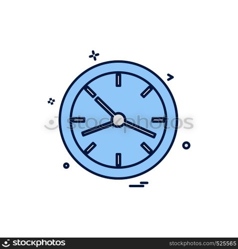 Clock icon design vector