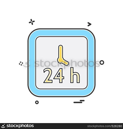 Clock icon design vector