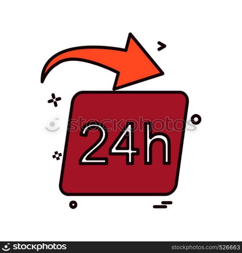 Clock icon design vector