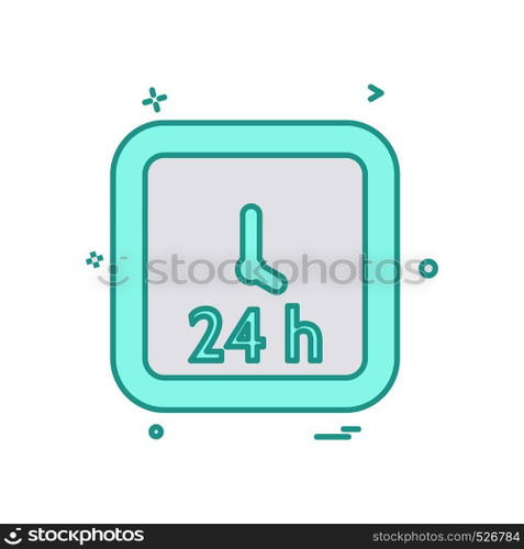 Clock icon design vector