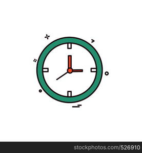 Clock icon design vector