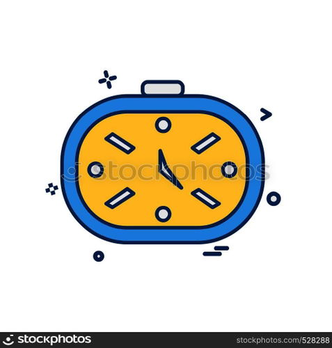 Clock icon design vector