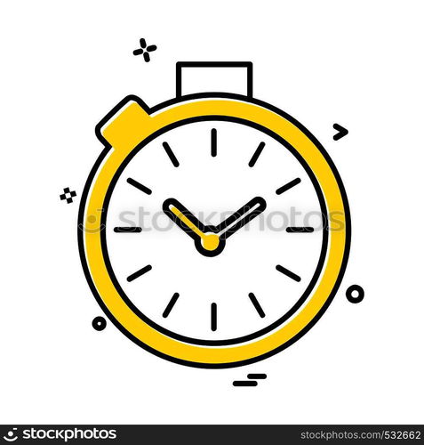 Clock icon design vector