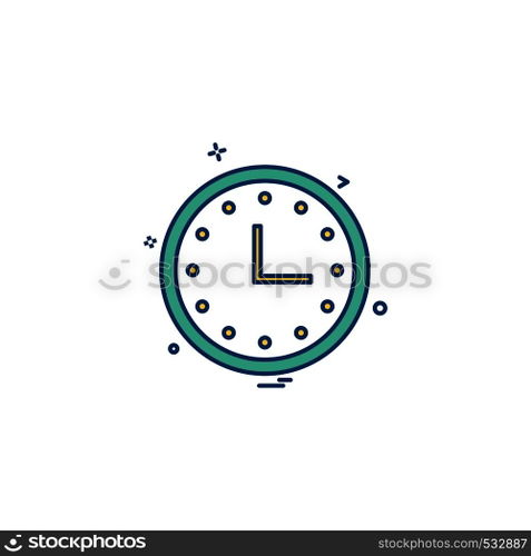 Clock icon design vector