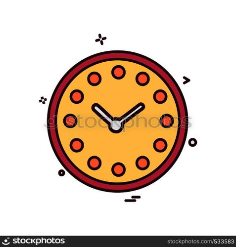 Clock icon design vector