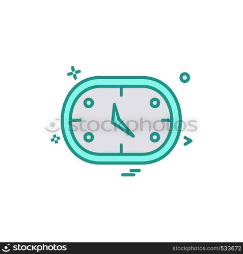 Clock icon design vector