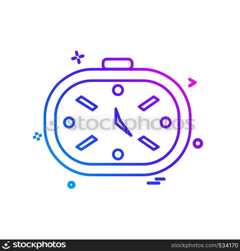Clock icon design vector
