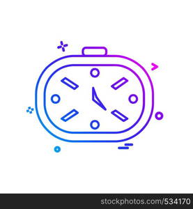 Clock icon design vector