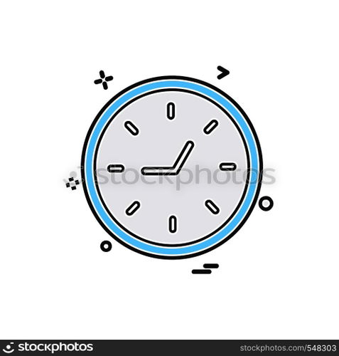 Clock icon design vector
