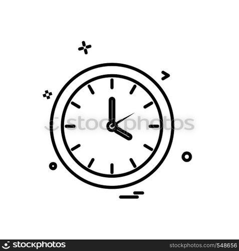 Clock icon design vector