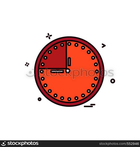 Clock icon design vector