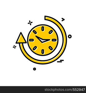 Clock icon design vector