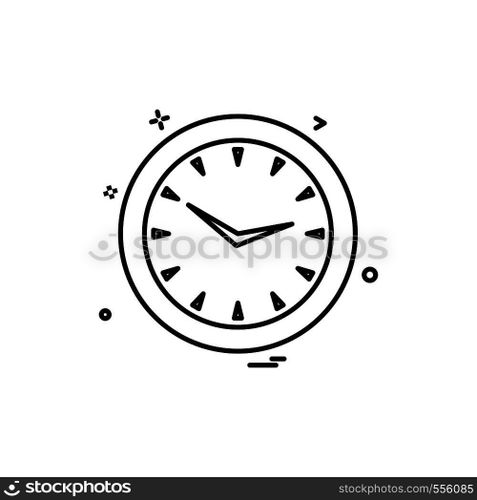 Clock icon design vector