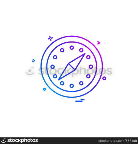 Clock icon design vector