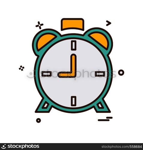 Clock icon design vector