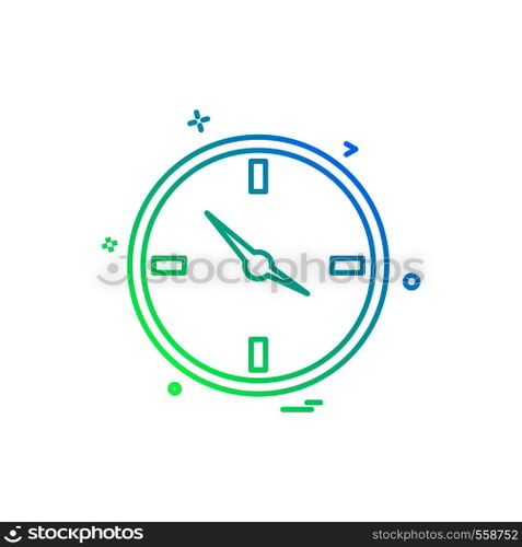 Clock icon design vector