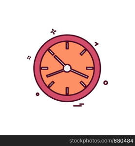 Clock icon design vector