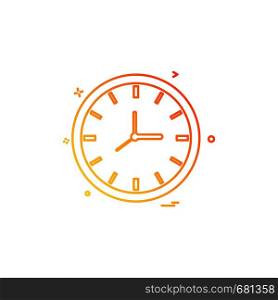 Clock icon design vector