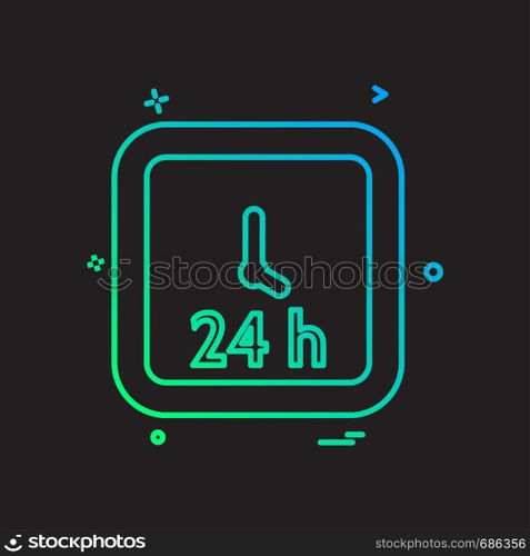 Clock icon design vector