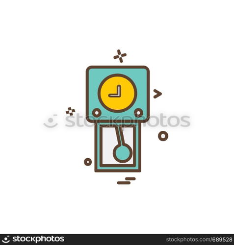 Clock icon design vector