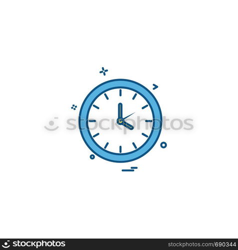 Clock icon design vector 