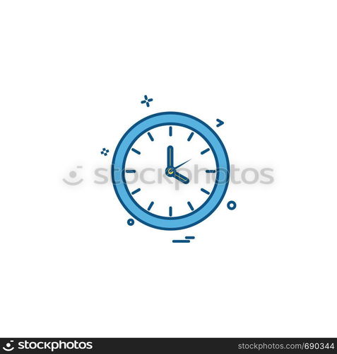 Clock icon design vector