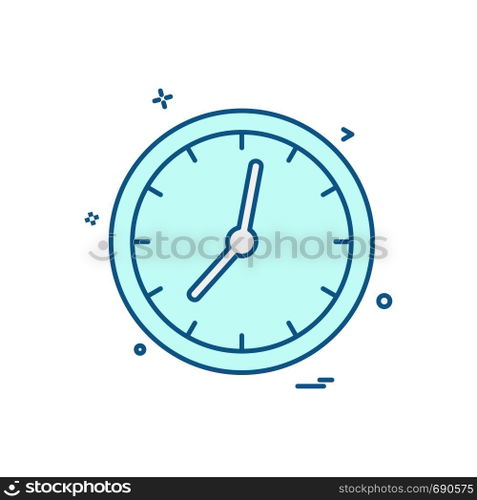Clock icon design vector 