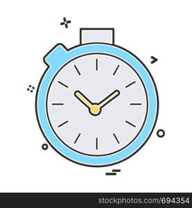 Clock icon design vector