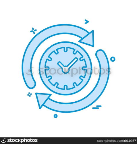 Clock icon design vector