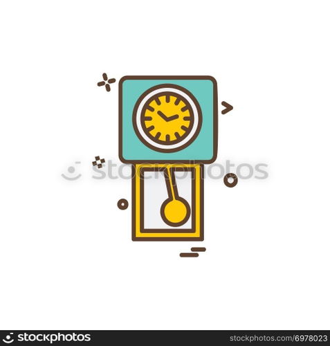 Clock icon design vector