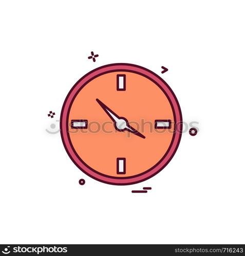 Clock icon design vector 