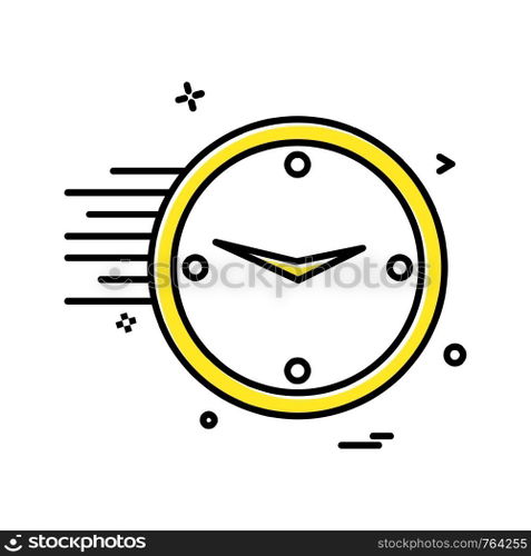Clock icon design vector